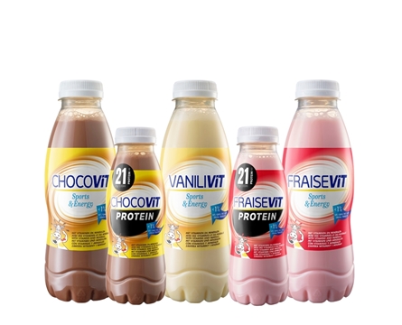 LAIT en bouteilles PET ChocoVIT - VaniliVIT - FraiseVIT